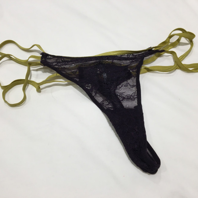 Sexy worn string thong